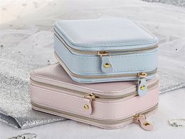 Bathroom Storage Organization Leather Jewelry Box Organizer Necklace Bracelet Earring Case Holder Gift Portable Travel Ornament5909604