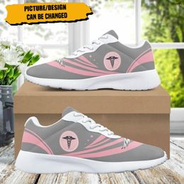 Casual Shoes Tools Pattern Brand Design Women Fitness Comfort Absorbing Non-slip Ladies Sneakers For Outdoor