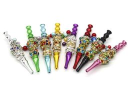 Handmade Jewelry Inlaid Metal Hookah Mouthpiece Tips Arab Shisha Hose Filter Whole Blunt Holder Smoking Pipe Tool gift for gir9421607