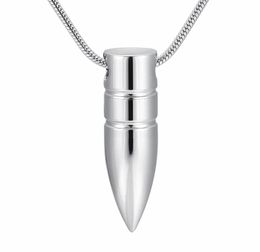 IJD9891 New Arrival ManMale Memorial Ashes Keepsake Urn Pet Human Bullet Cremation Urn Pendant Necklace for Ashes Hold Jewelry7584840