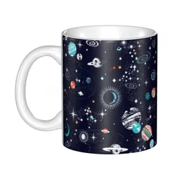 Mugs Galaxy Space Planet Coffee Eco-Friendly 11oz Ceramic Mug Tea Cocoa Milk Cup Novelty Gifts Personalised Cups For Home Office