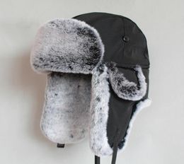 Winter bomber hat For Men faux fur russian hat ushanka Thick Warm cap with ear flaps Y2001109057649