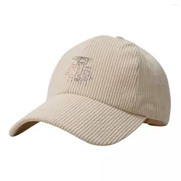 Ball Caps Arteta's Passion Clarity And Energy Whiteboard Drawing Corduroy Baseball Cap Luxury Hat Brand Hats Woman Men's