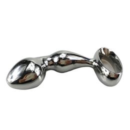 Other Health Beauty Items 260g diameter 32mm Njoy Prostate Fun G-spot toy chrome plated metal anal hook buttock plug Worx Luv adult massage product Q240430