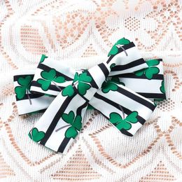 Clothing Sets Baby Girl 3Pcs Outfits Set Green Romper Shamrock Print Suspender Skirt With Headband Clothes