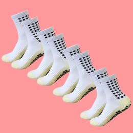 4 Pairs Mens Soccer Socks Anti Slip For Football Basketball Sports Grip Athletic Marathon Running Soft 240428