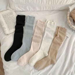 Women Socks Japanese Calf Female Spring Summer Thin Mid-tube Sweet Girls Pile Long