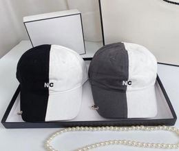 Designer Baseball Cap Dome Bucket Hat Black and White Colour Combination Caps 2 Colours Patchwork Design for Man Woman Top Quality2644892