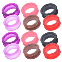 Dog Apparel 12 Pcs Silicone Ring Rings For Scissors Finger Hairdressing Accessories Grip Non-slip Silica Gel Small Colourful