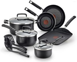 Cookware Sets Signature Nonstick Set 12 Piece Oven Broiler Safe 350F Pots And Pans Kitchen Cooking W/ Fry