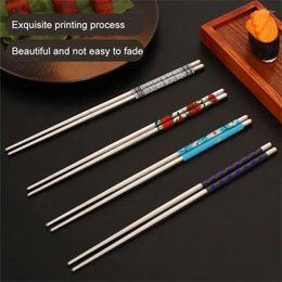 Chopsticks Portable Elegant Design Durable High Quality Anti-rust Fashionable Restaurant Grade Utensils Versatile