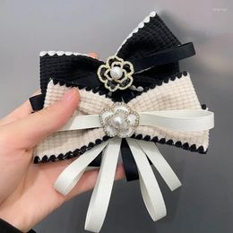 Bow Ties Korean Women's Camellia Tie Brooch Vintage College Style Suit Sweater Shirt Accessories Collar Flowers Pins Gifts For Womern