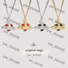 viviane westwood necklace designer jewelry pendant necklace Niche Design Sense westwood necklace with Diamond Inlay Enamel Colored Baked viviane necklace 7490