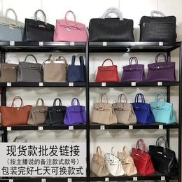 Bag Live Broadcast High Quality Leather Women's Single Shoulder Slant Span Handbag Production