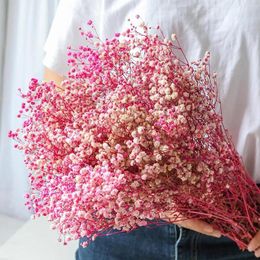 Decorative Flowers Over 2000 Stunning Pink Dried Baby's Breath Bouquet Perfect For Home Decor Weddings DIY Floral Projects