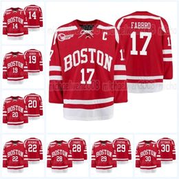 CeoMitNess Dante Fabbro 2021 Boston University Terriers jersey Bobo Carpenter Witkowski Joel Farabee Mark Cheremeta Hugo Blixt Patrick Harper Jake