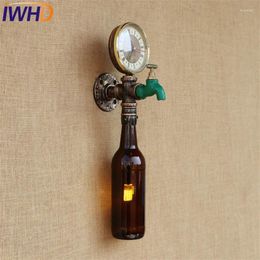 Wall Lamp Retro Loft Style Bottle Faucet Water Pipe LED Sconce Industrial Vintage Light Fixtures Home Indoor Lighting