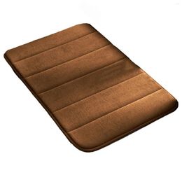 Carpets Super Absorbent Shower Bath Mat Anti-Slip Thick Coral Fleece Doormat For Bathroom Floors SNO88
