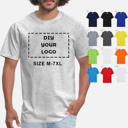 Size M-5XL Customization Your Own Design Brand Print T-Shirt Soft Cotton Fashion Unisex Top Tee DIY Clothes Team Clothing 240420