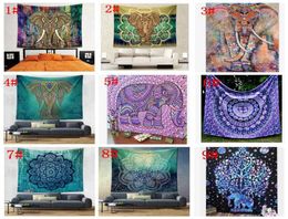 150130cm Tapestry Wall Hanging Indian Mandala Bohemian Tapestry Hippie Tapestry polyester Wall Decor Dorm Decor KKA44995032621