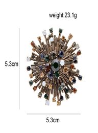 Jewelry Accessories Fashion JewelryBrooches CINDY XIANG 2 Colors Choose Rhinestone Vintage Flower Brooches For Women Coat Elegant 9474844