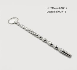 Stainless Steel 208 mm Urethral Plug Urethral Expansion Sex Product Penis Plug Sounding Toy Catheters Device Toys1216353