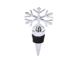 1Pc Christmas Snowflake Wine Bottle Stopper Zinc Alloy Wine Cork Wedding Favors For Barware Tools Kitchen Bar Tool Accessories D195697107