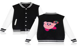 Cute Kirby Star Baseball Uniform Fleece Jacket Women Men Streetwear Hip Hop Long Sleeve Pink Hoodies Sweatshirt Casual Tracksuit806818724