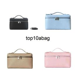 loro piano bag loro pianaa Loro pianaa Womens 9A Qualitys Bags Bento Box Fashion Extra Pocket L19 Genuine Leather Designer Top Quality Two Way Zipper Handbags