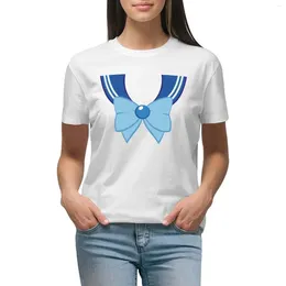 Women's Polos Sailor Bow Mercury Version T-shirt Funny Aesthetic Clothes T-shirts For Women Graphic Tees