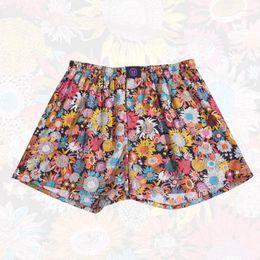 Underpants Pure Cotton Panties Sunflower For Men And Women Pattern Comfortable Breathable Shorts Home Leisure