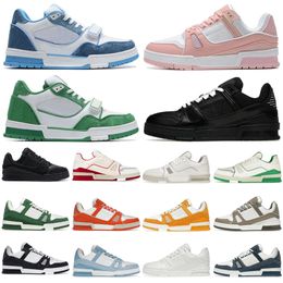 men women Casual shoes designer trainer sneakers Low black white baby blue navy orange green tour yellow Pink Brown mens trendy tennis outdoor jogging walking