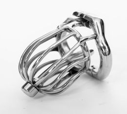 Male Medium Cage Cambered Metal Tube Stainless Steel Standard Locking Belt Device 4 Optional Ergonomic Rings DoctorMonalisa C1668414964