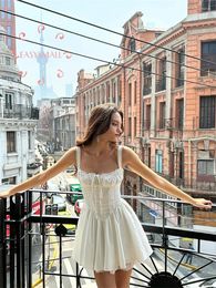 Party Dresses Easysmall For Love Lemons HOUSEOFCB French Fishbone Strap Dress Summer Ballet Wear Small White Skirt