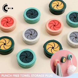 Kitchen Storage Rag Creative Punch Free Bathroom Accessories Tools Rack Organiser Gadgets Towel Hook