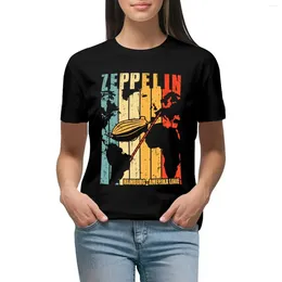 Women's Polos Zeppelin Vintage Posters And Art T-shirt Funny Cute Clothes Korean Fashion T Shirts For Women