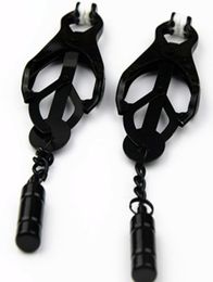 Black Metal Nipples Clamps Breast Clips Bondage Slave Flirting Toys In Adult Games Couples Sex Toys For Women And Men5059225
