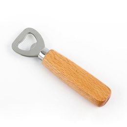 Wooden Handle Bottle Opener Portable Beer Openers Bar Kitchen Party Tools Beer Bottle Opener Wine Bottle Opener 1000Pcs2915257