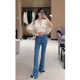 CHAN 2024 NOVA Brand Women feminino Capri Cargo Yoga Pants de perna larga Flares Trendy Flares Designer Fashion CCC Print Jeans Troushers Day Day Gifts 88