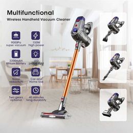 Vacuum Cleaners 110V-240V cordless vacuum cleaner True 10kPa 150W dust collector hairpin fine grain detachable and washable EU US plug in Trkiye Korea Q240430