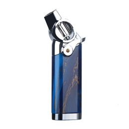 Fashion Cigar Spray Gun Creative Metal Plastic Spray Windproof Visual Air Bin Lighter