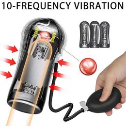 Other Health Beauty Items Tounge Sution Male Masturbation Machine Masturbating Adults Only Toys for Men Silicone Vagina Goods Q240430