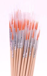 100PCSPack Fine Hand Painted Thin Hook Line Pen Watercolour DIY Nylon Hair Painting Brush Set Art Supplies8942235