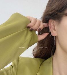 Htbeat long TASSEL EAR line hook ear bone clip integrated Tremella ring femininity Earrings New Fashion in 20203893839