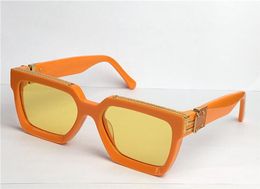 Men design sunglasses 1165 orange square frame top quality outdoor avantgarde whole style glasses with box 960062296117
