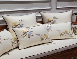 Chinese Embroidery Cushion Cover Flower Birds Luxury Pillows Cushions Cojines Decorativos Para Sofa Noble Women For Home Decor6652645