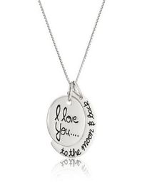 Moon Necklace I Love You To The Moon And Back For Mom Sister Family Pendant Valentine039s Day Present20073711673623