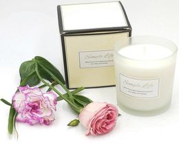 250g New Romantic Aromatherapy Candle Natural Smokeless Festive Christmas Candle to help you sleep 5 kinds of fragrance candle jar9101158