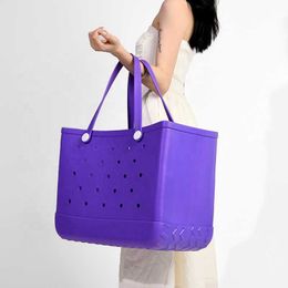 Hot Sale Colourful Fashion Eco-friendly Women Silicone tote Bag durable large Beach storage bag for Girl Tote bags
