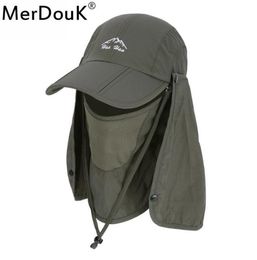 Sun Caps Flap Hats Uv 360 Solar Protection Upf 50 Removable Foldable Neckface Flap Cover Caps For Man Women Baseball Y190520044941939